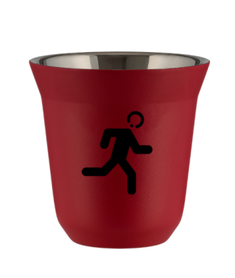 Tasse 80 ml ROUGE "Coureur" Tasse 80 ml ROUGE "Coureur"