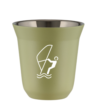 Tasse 80 ml PISTACHE "Sports nautiques (blanc)" Tasse 80 ml PISTACHE "Sports nautiques (blanc)"