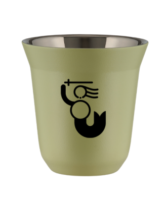 Tasse 80 ml PISTACHE "WARSZAWSKA SYRENKA (noir)" Tasse 80 ml PISTACHE "WARSZAWSKA SYRENKA (noir)"