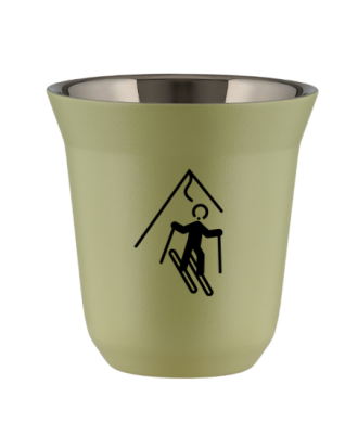 Tasse 80 ml PISTACHE "Ski (noir)" Tasse 80 ml PISTACHE "Ski (noir)"