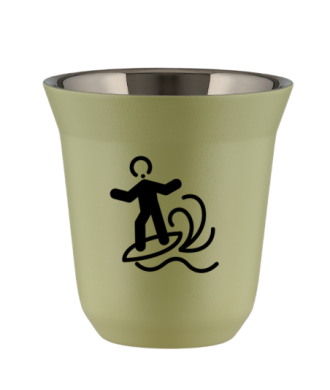 Tasse 80 ml PISTACHE "Planche à voile" Tasse 80 ml PISTACHE "Planche à voile"