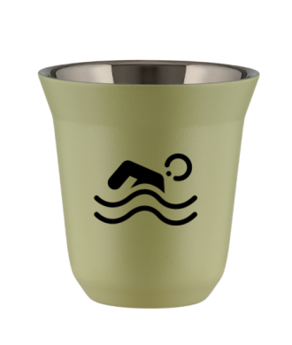 Tasse 80 ml PISTACHE "Natation (noir)" Tasse 80 ml PISTACHE "Natation (noir)"