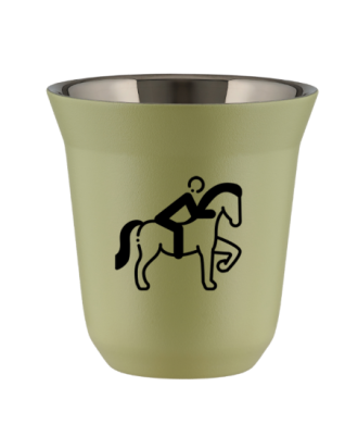 Tasse 80 ml PISTACHE "Équitation 2 (noir)" Tasse 80 ml PISTACHE "Équitation 2 (noir)"