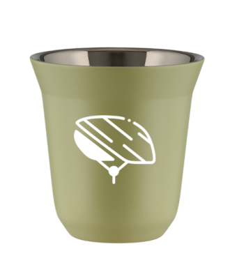Tasse 80 ml PISTACHE "Casque (blanc)" Tasse 80 ml PISTACHE "Casque (blanc)"
