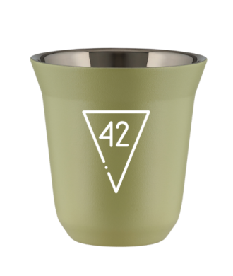 Tasse 80 ml PISTACHE "42 (blanc)" Tasse 80 ml PISTACHE "42 (blanc)"