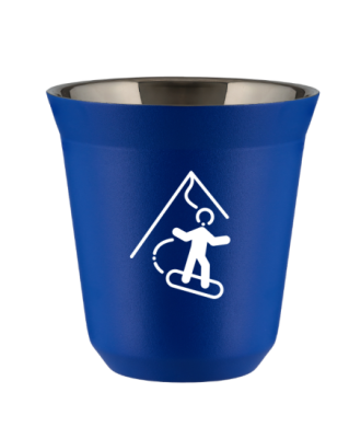 Tasse 80 ml BLEU "Snowboard (blanc)" Tasse 80 ml BLEU "Snowboard (blanc)"