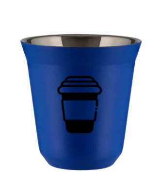 Tasse 80 ml BLEU "Tasse (noir)" Tasse 80 ml BLEU "Tasse (noir)"