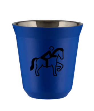 Tasse 80 ml BLEU "Équitation 2 (noir)" Tasse 80 ml BLEU "Équitation 2 (noir)"