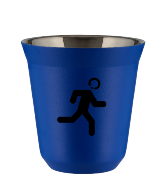Tasse 80 ml BLEU "Coureur" Tasse 80 ml BLEU "Coureur"