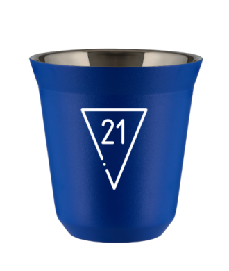 Tasse 80 ml BLEU "21 (blanc)" Tasse 80 ml BLEU "21 (blanc)"