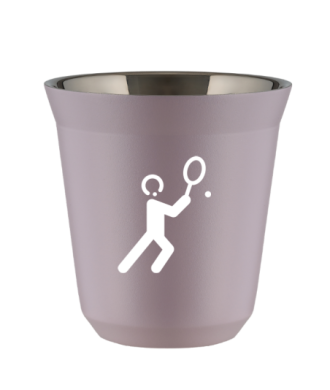Tasse 80 ml LAVANDE "Tennis 1 (blanc)" Tasse 80 ml LAVANDE "Tennis 1 (blanc)"
