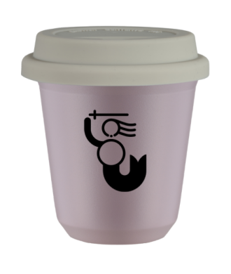 Tasse 80 ml LAVANDE "WARSZAWSKA SYRENKA (noir)", avec couvercle blanc Tasse 80 ml LAVANDE "WARSZAWSKA SYRENKA (noir)", avec couvercle blanc