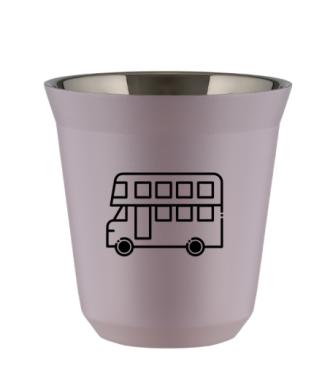 Tasse 80 ml LAVANDE "Bus (noir)" Tasse 80 ml LAVANDE "Bus (noir)"