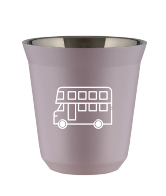Tasse 80 ml LAVANDE "Bus (blanc)" Tasse 80 ml LAVANDE "Bus (blanc)"