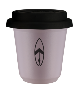 Tasse 80 ml LAVANDE "Planche (noir)", avec couvercle noir Tasse 80 ml LAVANDE "Planche (noir)", avec couvercle noir