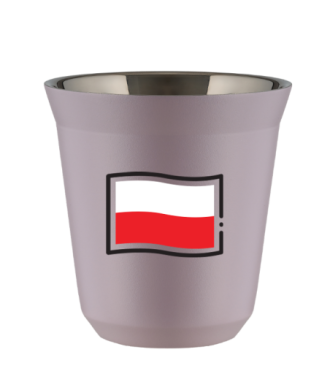 Tasse 80 ml LAVANDE "Drapeau polonais (noir)" Tasse 80 ml LAVANDE "Drapeau polonais (noir)"