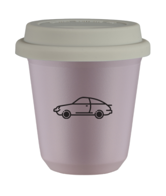 Tasse 80 ml LAVANDE "Voiture", avec couvercle blanc Tasse 80 ml LAVANDE "Voiture", avec couvercle blanc
