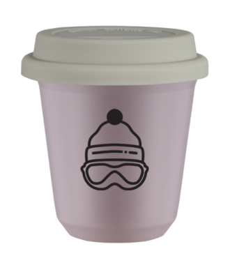 Tasse 80 ml LAVANDE "Casquette", avec couvercle blanc Tasse 80 ml LAVANDE "Casquette", avec couvercle blanc