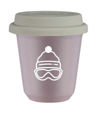 Tasse 80 ml LAVANDE "Casquette (blanc)", avec couvercle blanc Tasse 80 ml LAVANDE "Casquette (blanc)", avec couvercle blanc