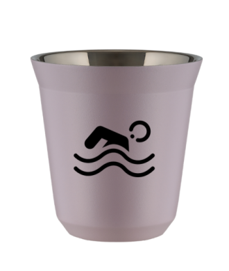 Tasse 80 ml LAVANDE "Natation (noir)" Tasse 80 ml LAVANDE "Natation (noir)"