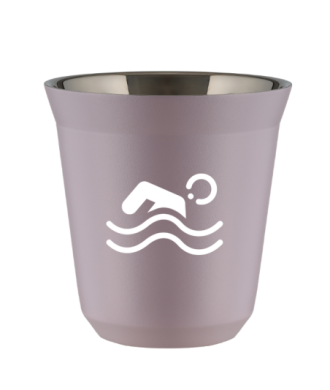 Tasse 80 ml LAVANDE "Natation (blanc)" Tasse 80 ml LAVANDE "Natation (blanc)"