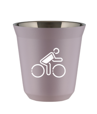 Tasse 80 ml LAVANDE "Cycliste aux couleurs britanniques (blanc)" Tasse 80 ml LAVANDE "Cycliste aux couleurs britanniques (blanc)"