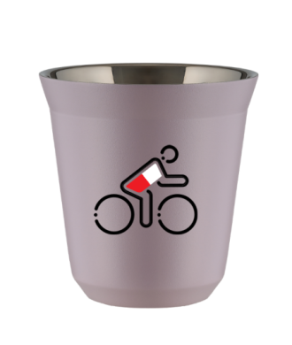Tasse 80 ml LAVANDE "Cycliste aux couleurs polonaises" Tasse 80 ml LAVANDE "Cycliste aux couleurs polonaises"