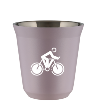 Tasse 80 ml LAVANDE "Cyclisme 2 (blanc)" Tasse 80 ml LAVANDE "Cyclisme 2 (blanc)"