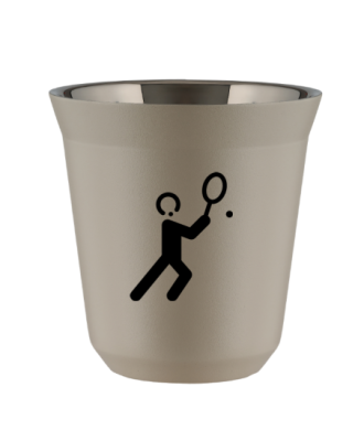 Tasse 80 ml BEIGE "Tennis 1" Tasse 80 ml BEIGE "Tennis 1"