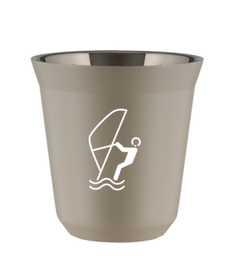 Tasse 80 ml BEIGE "Sports nautiques (blanc)" Tasse 80 ml BEIGE "Sports nautiques (blanc)"