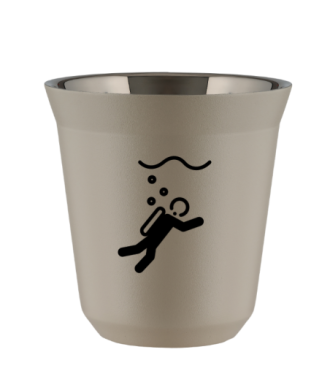 Tasse 80 ml BEIGE "Plongée" Tasse 80 ml BEIGE "Plongée"