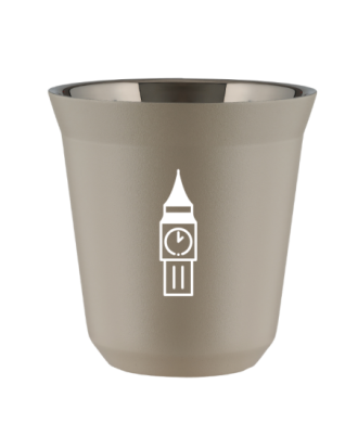 Tasse 80 ml BEIGE "BIG BEN (blanc)" Tasse 80 ml BEIGE "BIG BEN (blanc)"