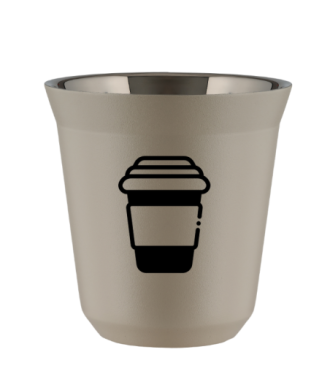 Tasse 80 ml BEIGE "Tasse (noir)" Tasse 80 ml BEIGE "Tasse (noir)"