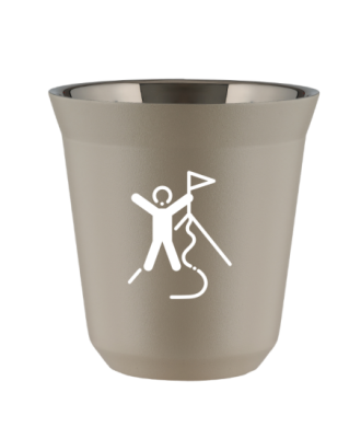 Tasse 80 ml BEIGE "Escalade 1 (blanc)" Tasse 80 ml BEIGE "Escalade 1 (blanc)"