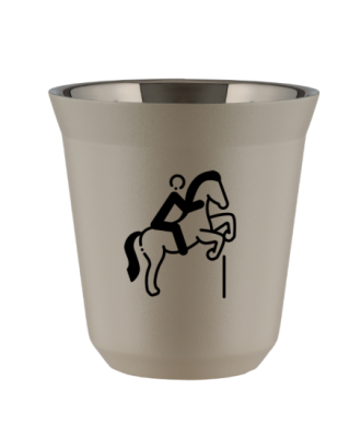 Tasse 80 ml BEIGE "Équitation 1" Tasse 80 ml BEIGE "Équitation 1"