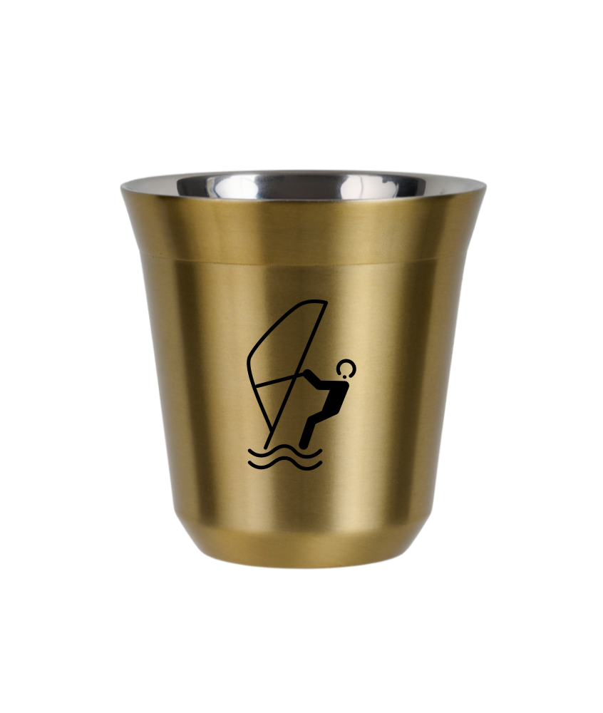Tasse 80 ml OR "Sports nautiques (noir)"