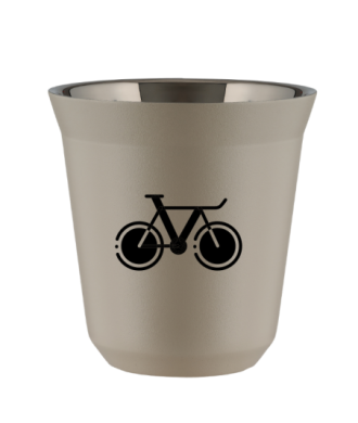 Tasse 80 ml BEIGE "Vélo 1 (noir)" Tasse 80 ml BEIGE "Vélo 1 (noir)"