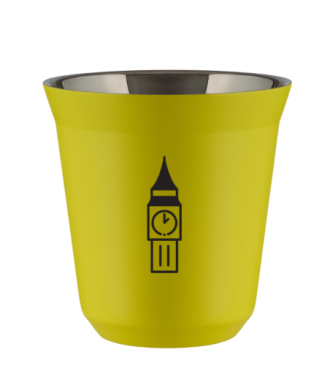 Tasse 80 ml JAUNE "BIG BEN (noir)" Tasse 80 ml JAUNE "BIG BEN (noir)"