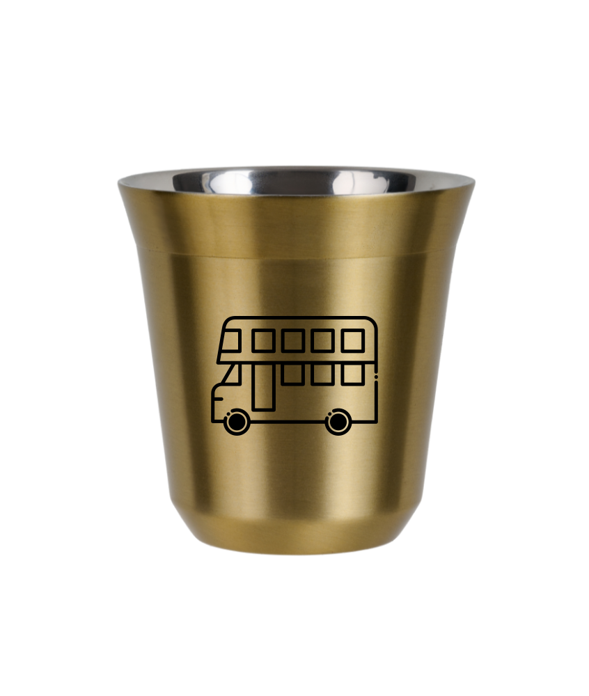 Tasse 80 ml OR "Bus (noir)"