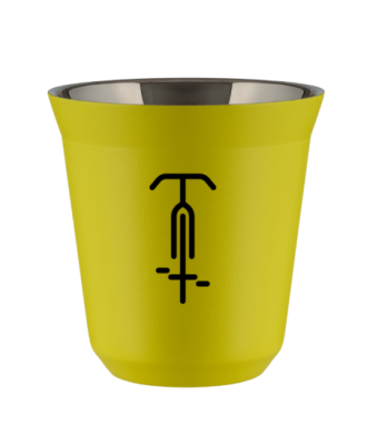 Tasse 80 ml JAUNE "Cyclisme 1 (noir)" Tasse 80 ml JAUNE "Cyclisme 1 (noir)"