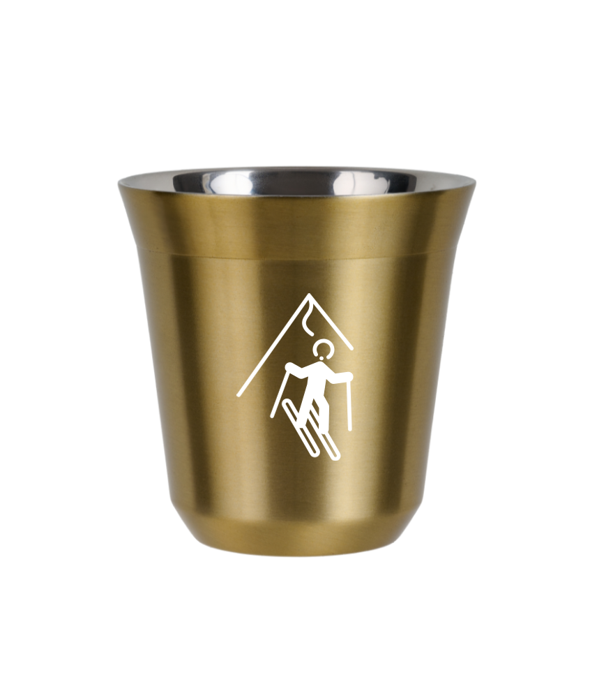 Tasse 80 ml OR "Ski (blanc)"