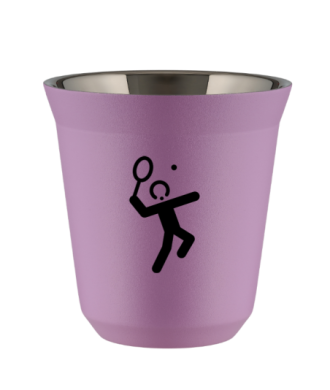 Tasse 80 ml LILAS "Tennis 2 (noir)" Tasse 80 ml LILAS "Tennis 2 (noir)"