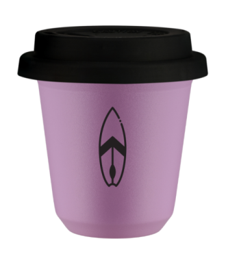 Tasse 80 ml LILAS "Planche", avec couvercle noir Tasse 80 ml LILAS "Planche", avec couvercle noir