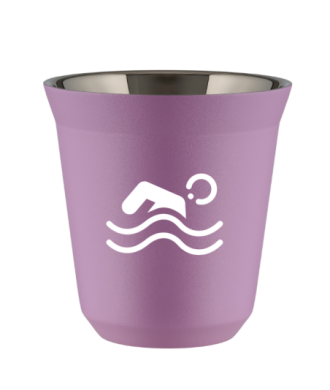 Tasse 80 ml LILAS "Natation (blanc)" Tasse 80 ml LILAS "Natation (blanc)"