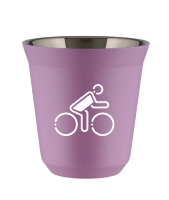 Tasse 80 ml LILAS "Cycliste aux couleurs allemandes (blanc)" Tasse 80 ml LILAS "Cycliste aux couleurs allemandes (blanc)"
