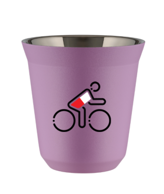 Tasse 80 ml LILAS "Cycliste aux couleurs polonaises" Tasse 80 ml LILAS "Cycliste aux couleurs polonaises"