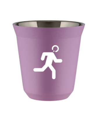 Tasse 80 ml LILAS "Coureur (blanc)" Tasse 80 ml LILAS "Coureur (blanc)"