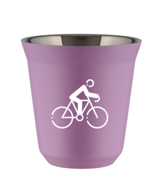 Tasse 80 ml LILAS "Cyclisme 3 (blanc)" Tasse 80 ml LILAS "Cyclisme 3 (blanc)"