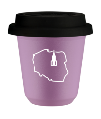 Tasse 80 ml LILAS "Pologne (blanc)", avec couvercle noir Tasse 80 ml LILAS "Pologne (blanc)", avec couvercle noir