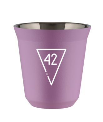 Tasse 80 ml LILAS "42 (blanc)" Tasse 80 ml LILAS "42 (blanc)"